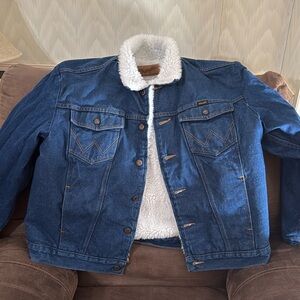 Wrangler Mens Cowboy Cut Western Lined Denim Jacket XL